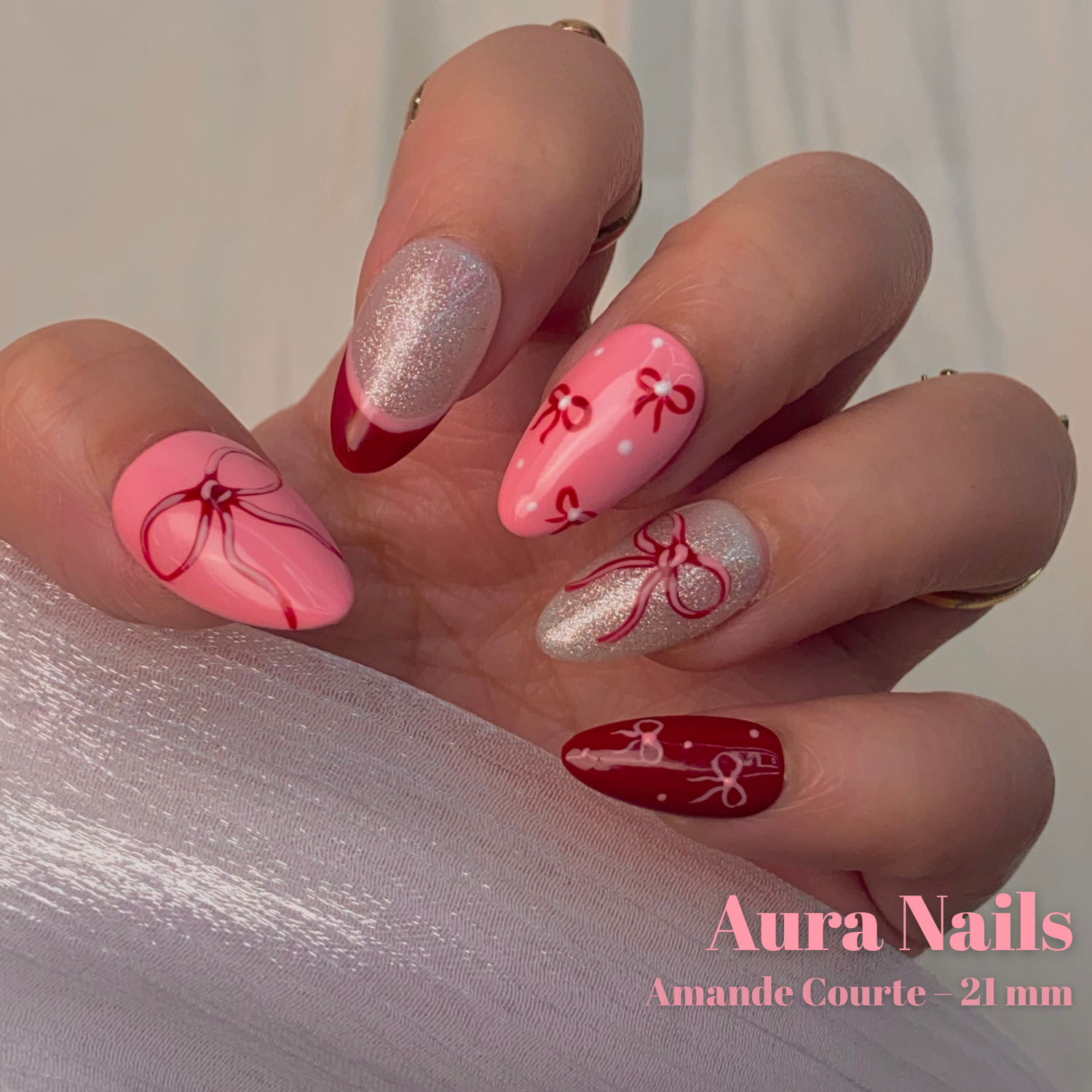 Joli nœud rose N°171