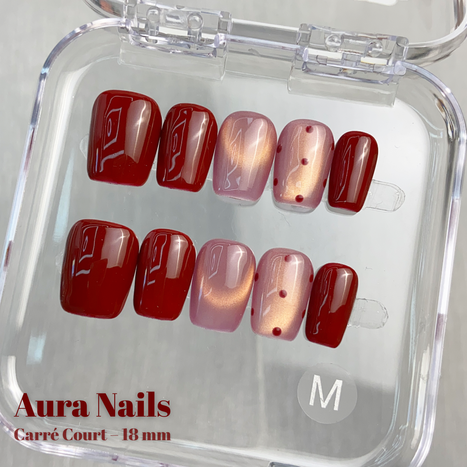 Burgundy Dots- N°99