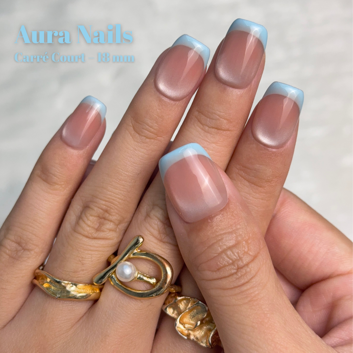 Blue pink Square- N°22