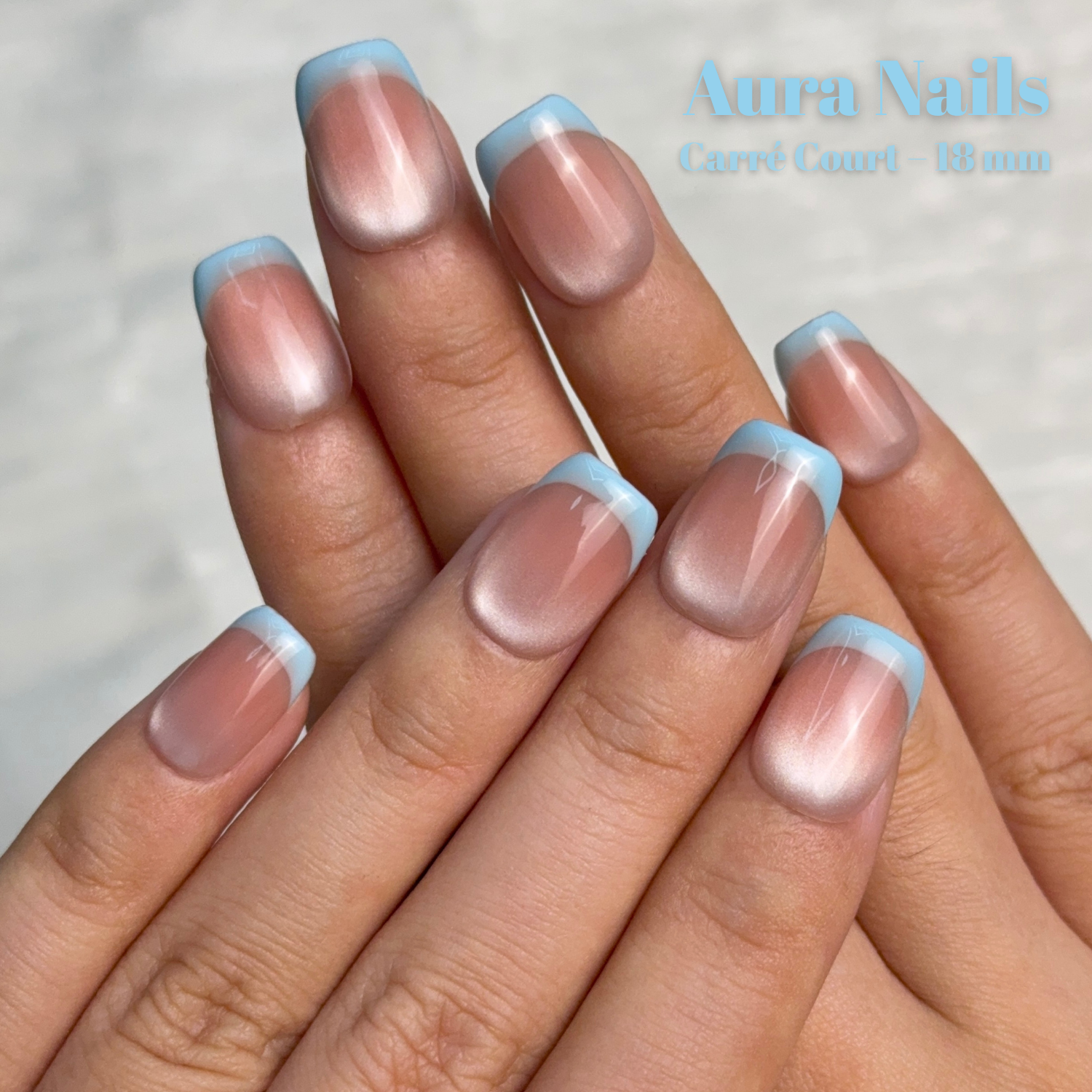 Blue pink Square- N°22