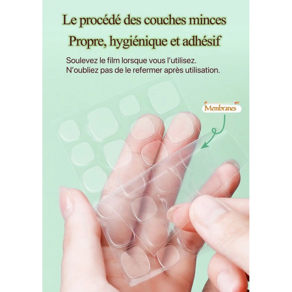 Gel pad UV Autocollants adhésifs (8 feuilles)