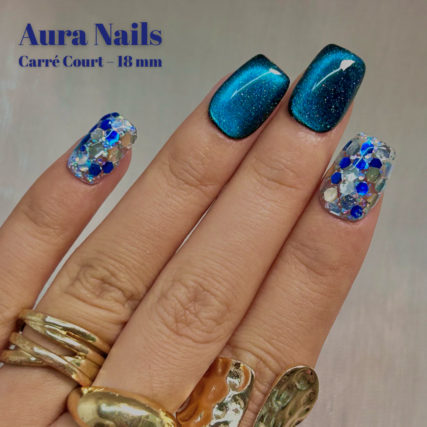Blue Starry Cat Eye - N°186