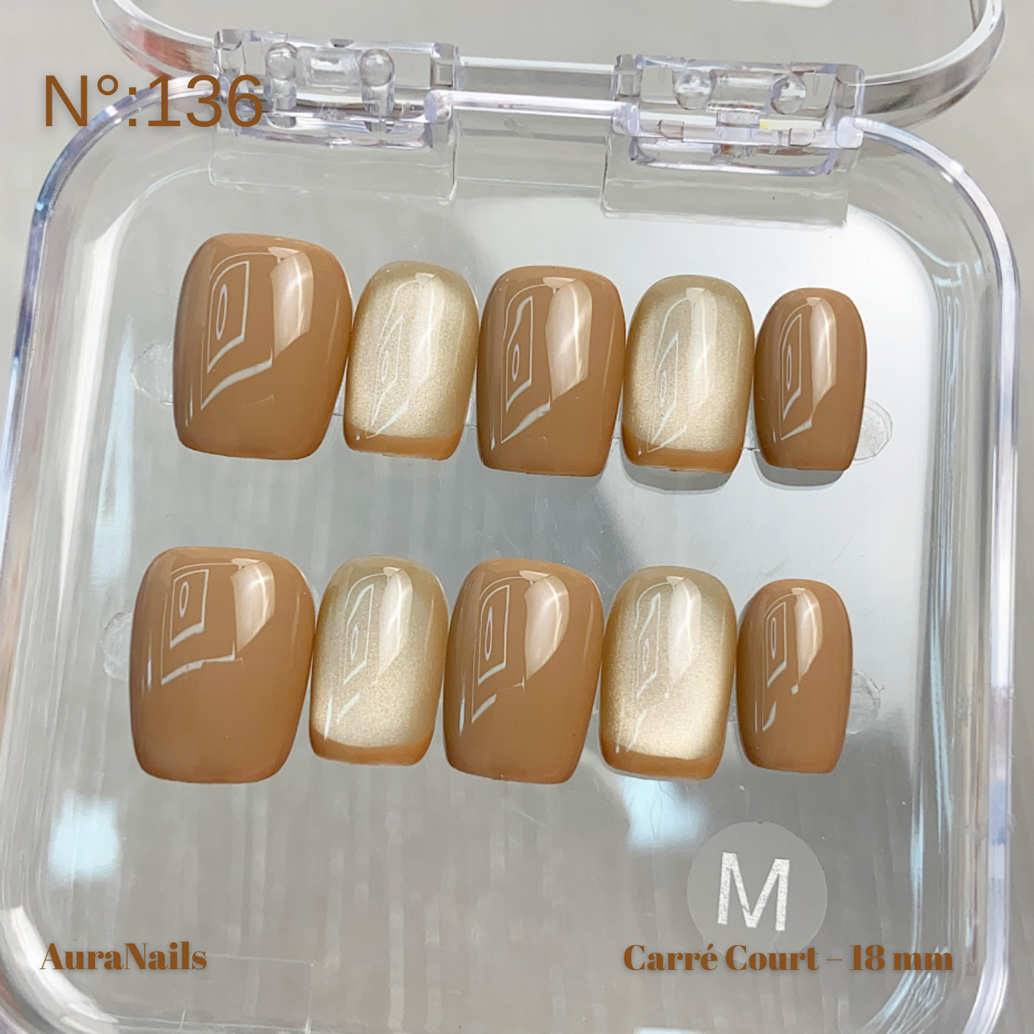 Perles de verre nues N°136