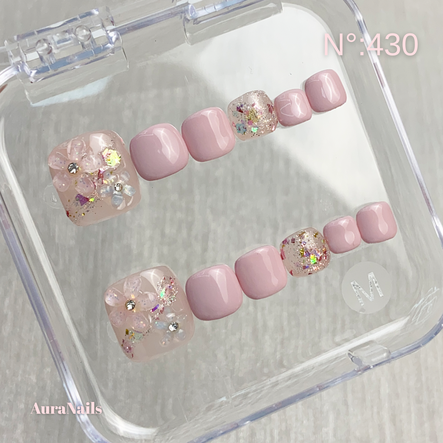 Rêve Fleuri N°430 - Ongles d'orteils