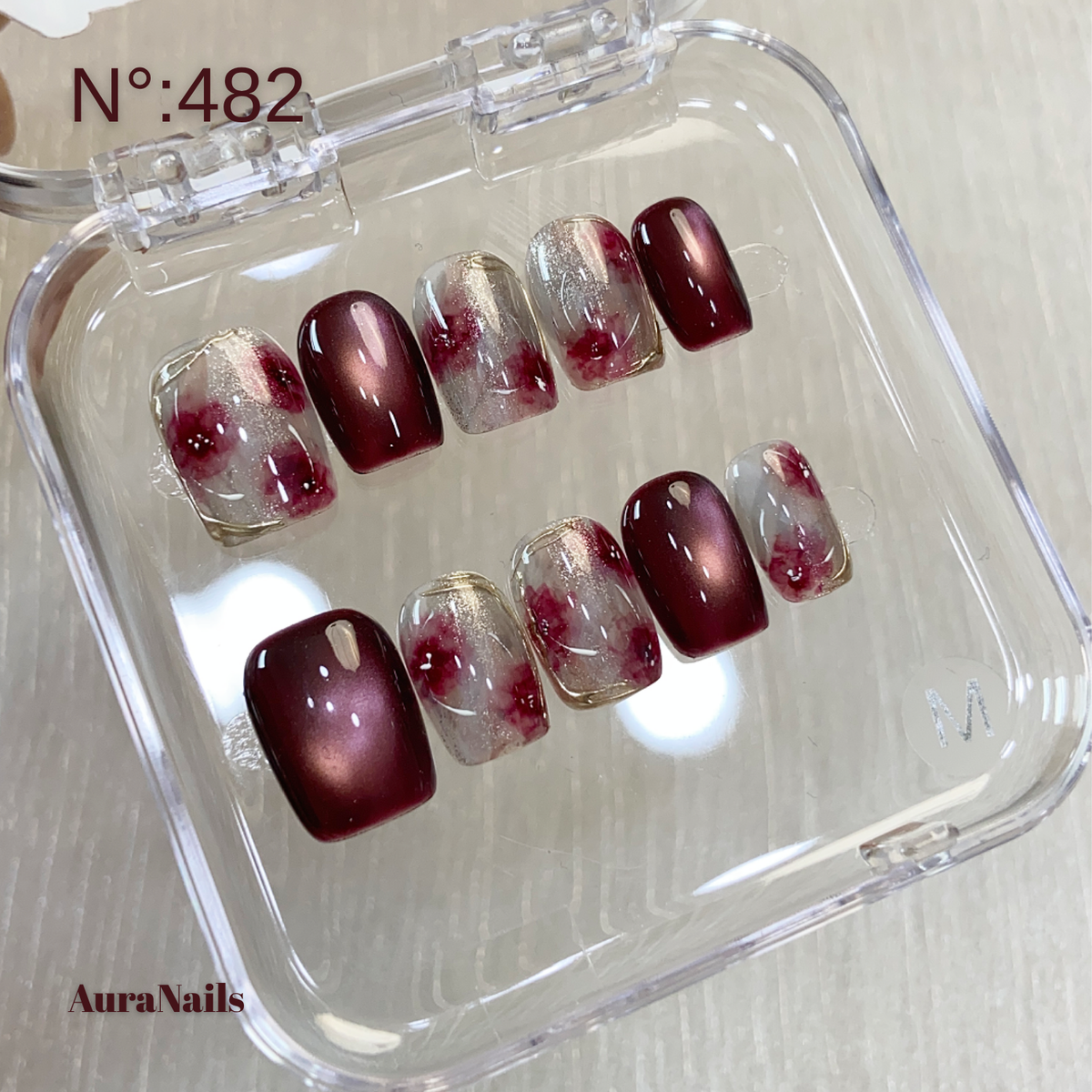 Fleur bordeaux N°482