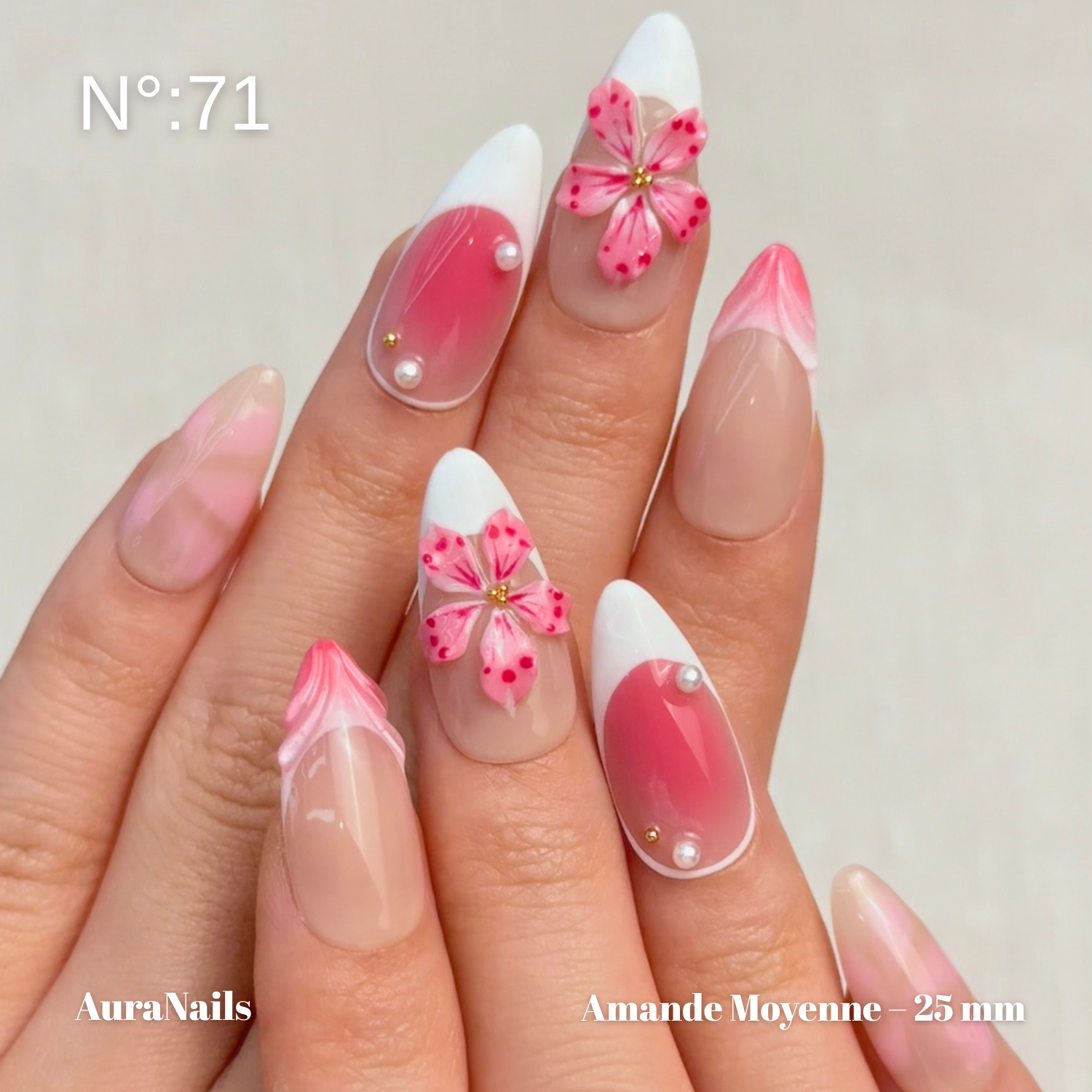 Dije Floral Rosa - N°71